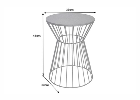 Diivanilaud VARIATION must, D33xH45 cm