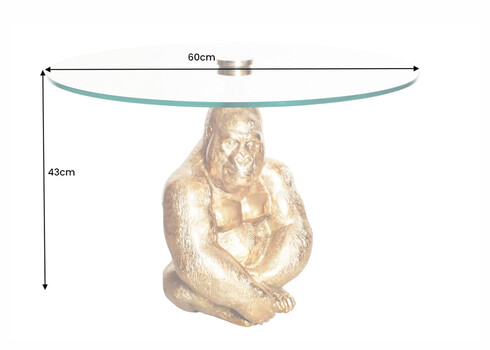 Diivanilaud KONG kuldne, D60xH43 cm