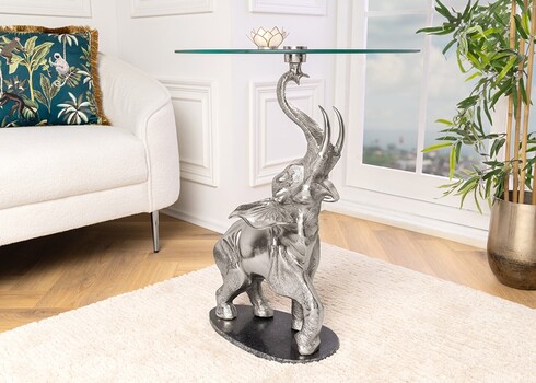 Abilaud ELEPHANT hõbedane, D60xH75 cm