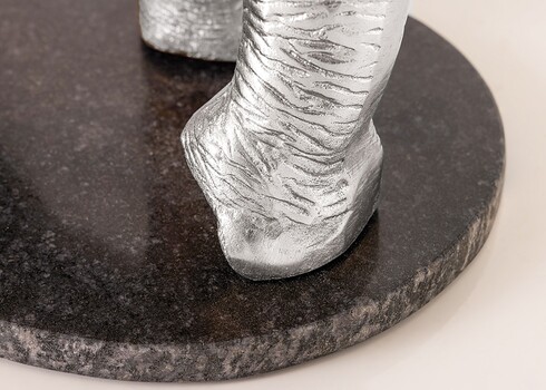 Abilaud ELEPHANT hõbedane, D60xH75 cm