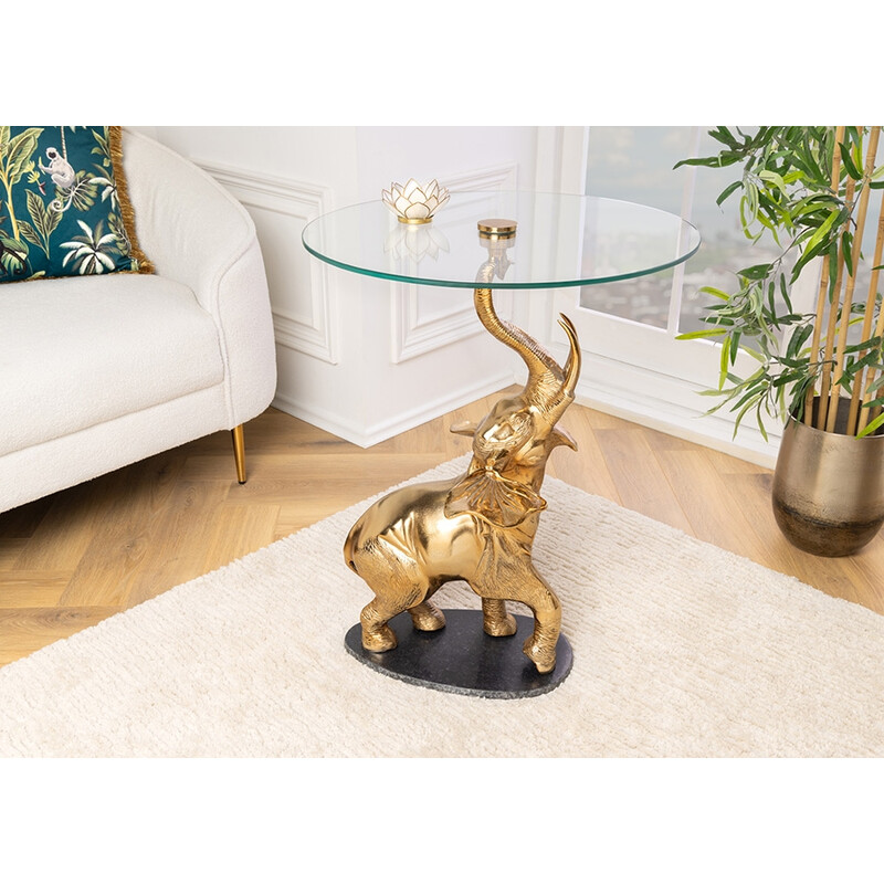 Abilaud ELEPHANT kuldne, D60xH75 cm