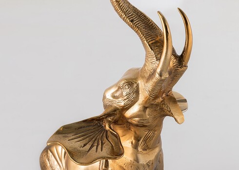 Abilaud ELEPHANT kuldne, D60xH75 cm