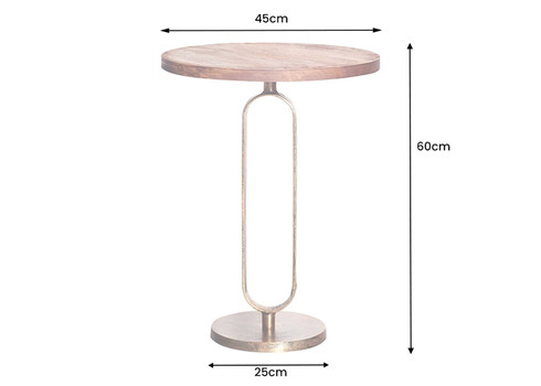Abilaud ELEGANCE pruun / messing, D45xH60 cm