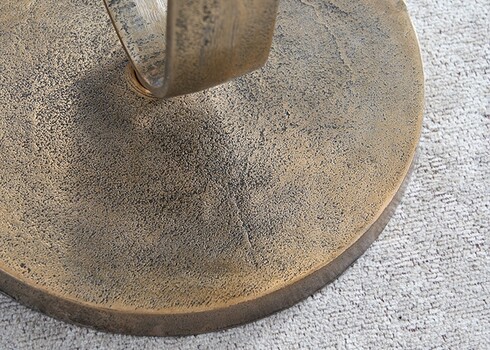 Abilaud ELEGANCE valge marmor / kuldne, D45xH60 cm