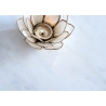 Abilaud ELEGANCE valge marmor / kuldne, D45xH60 cm