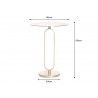Abilaud ELEGANCE kuldne, D45xH60 cm