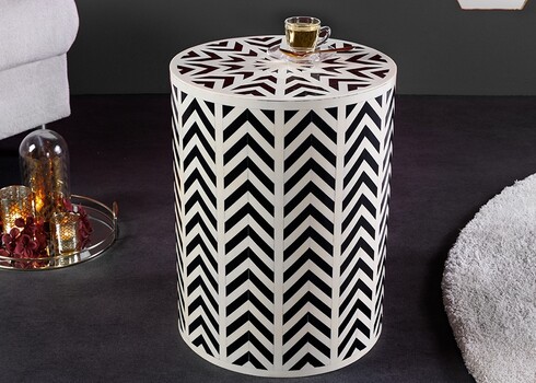 Abilaud BONE must / valge, D35xH46 cm