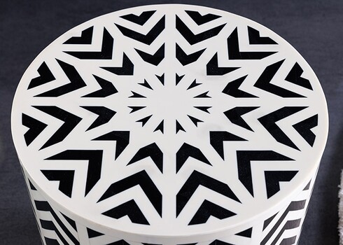 Abilaud BONE must / valge, D35xH46 cm