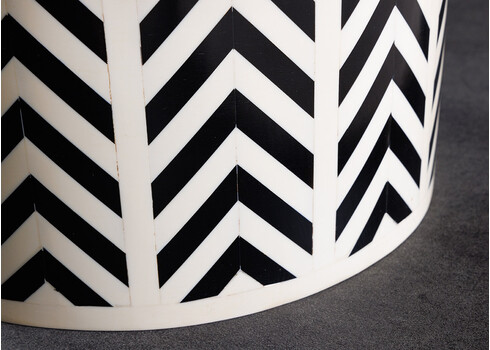 Abilaud BONE must / valge, D35xH46 cm