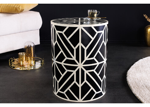 Abilaud BONE must / valge, D35xH46 cm