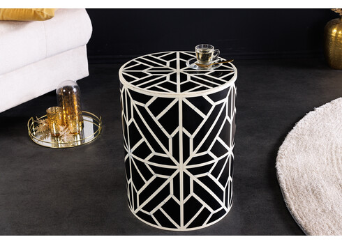 Abilaud BONE must / valge, D35xH46 cm