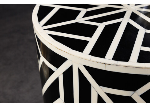 Abilaud BONE must / valge, D35xH46 cm