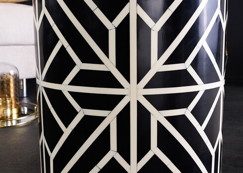 Abilaud BONE must / valge, D35xH46 cm