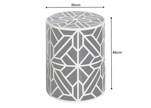 Abilaud BONE must / valge, D35xH46 cm