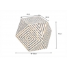 Abilaud BONE pruun / valge, D40xH56 cm