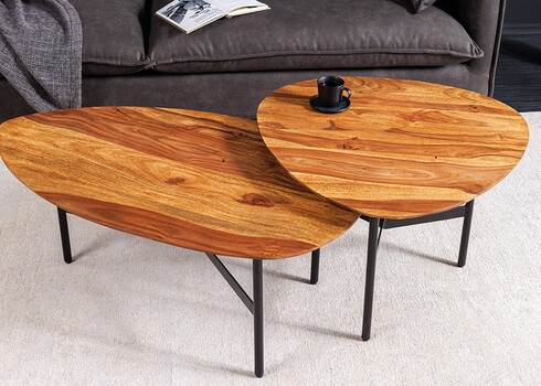 Diivanilaud BEAUTY sheesham, 86x50xH37 cm