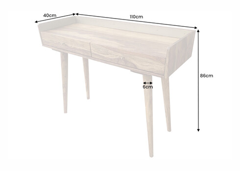 Kirjutuslaud BEAUTY sheesham, 110x40xH86 cm