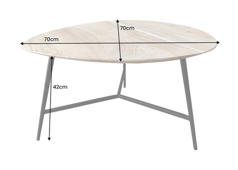 Diivanilaud BEAUTY akaatsia, D70xH42 cm