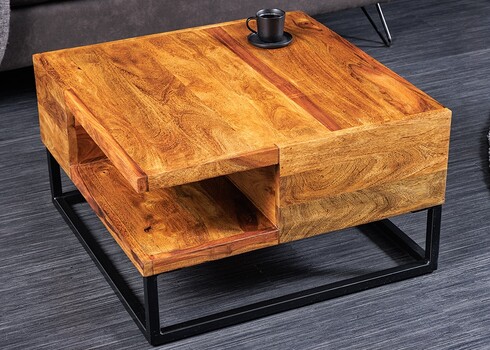 Diivanilaud GIANT sheesham, 60x60xH35 cm