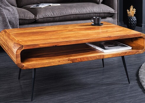 Diivanilaud ALPHA sheesham, 90x50xH40 cm