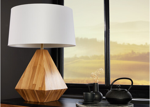 Lauavalgusti DIAMOND valge / pruun, D45xH62 cm