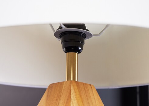 Lauavalgusti DIAMOND valge / pruun, D45xH62 cm