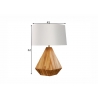Lauavalgusti DIAMOND valge / pruun, D45xH62 cm