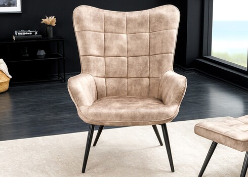 Tugitool SCANDINAVIA beež, 73x78xH98 cm