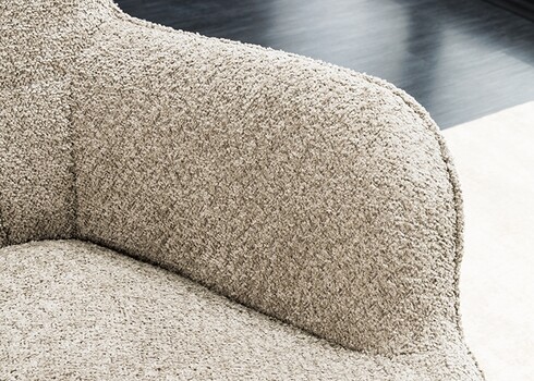 Tugitool SCANDINAVIA beež buklee, 73x78xH98 cm