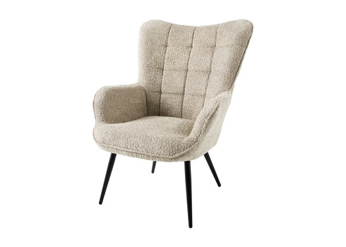 Tugitool SCANDINAVIA beež buklee, 73x78xH98 cm