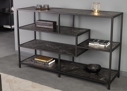 Riiul SLIM LINE antratsiitmarmor, 114x35xH79 cm