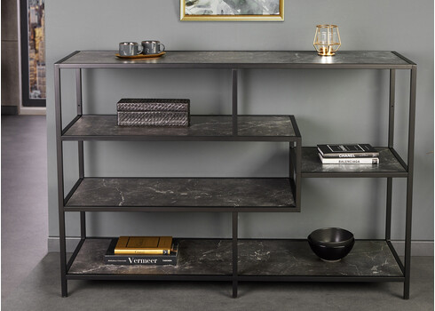 Riiul SLIM LINE antratsiitmarmor, 114x35xH79 cm