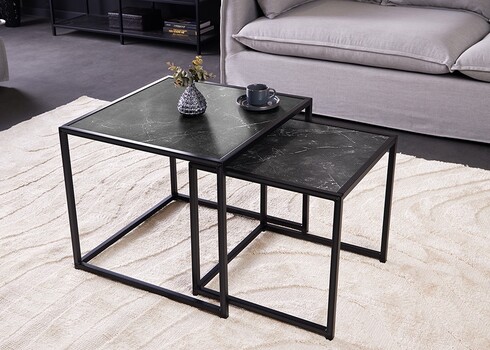 Diivanilaudade komplekt SLIM LINE antratsiitmarmor, 2 tk