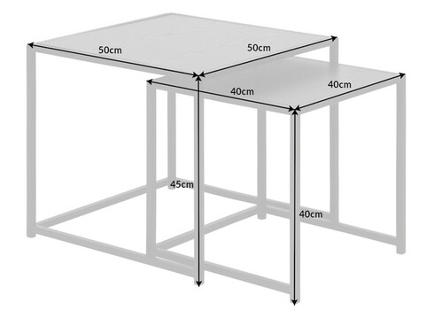 Diivanilaudade komplekt SLIM LINE antratsiitmarmor, 2 tk