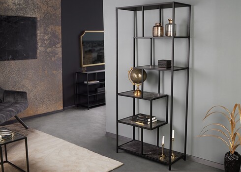 Riiul SLIM LINE antratsiitmarmor, 77x35xH185 cm