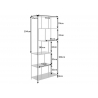 Riiul SLIM LINE antratsiitmarmor, 77x35xH185 cm