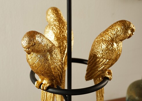 Lauavalgusti PARROT must / kuldne, D35xH75, E27