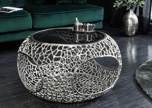 Diivanilaud SPIN hõbe, D74xH40 cm