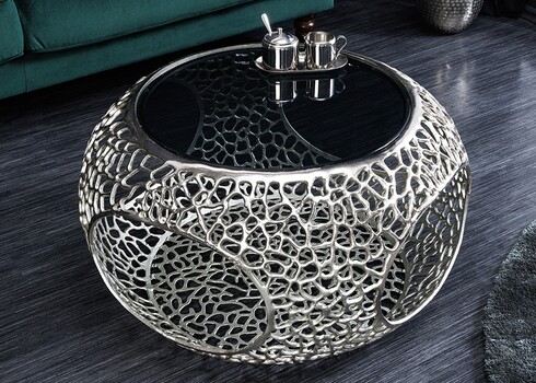 Diivanilaud SPIN hõbe, D74xH40 cm