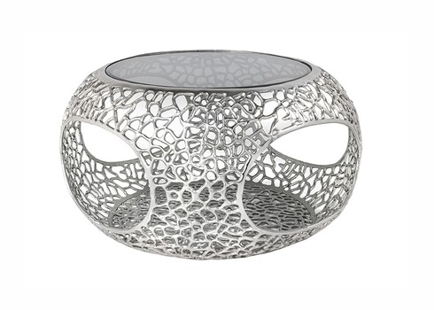 Diivanilaud SPIN hõbe, D74xH40 cm