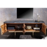 Tv-alus GATSBY pruun / must marmor, 160x40xH50 cm