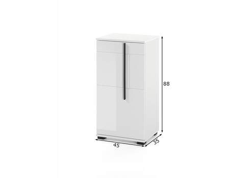 Vannitoakapp CANTARA valge, 45x35xH88 cm