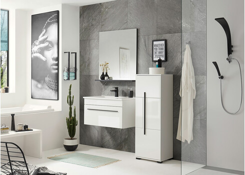 Vannitoakapp CANTARA valge, 45x35xH126 cm