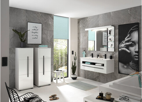 Vannitoakapp CANTARA valge, 45x35xH126 cm