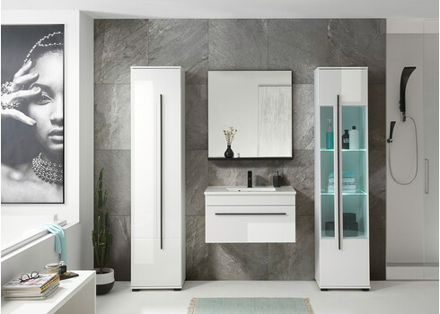 Vannitoakapp CANTARA valge, 45x35xH200 cm