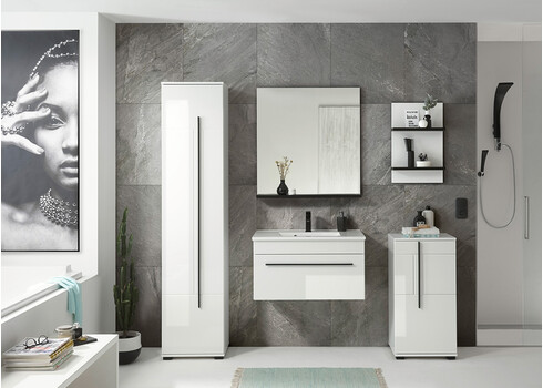 Vannitoakapp CANTARA valge läige, 45x35xH88 cm