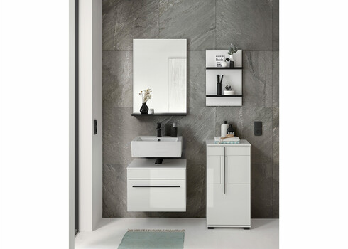 Vannitoakapp CANTARA valge läige, 45x35xH126 cm