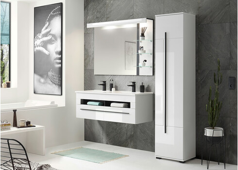 Vannitoakapp CANTARA valge läige, 45x35xH200 cm