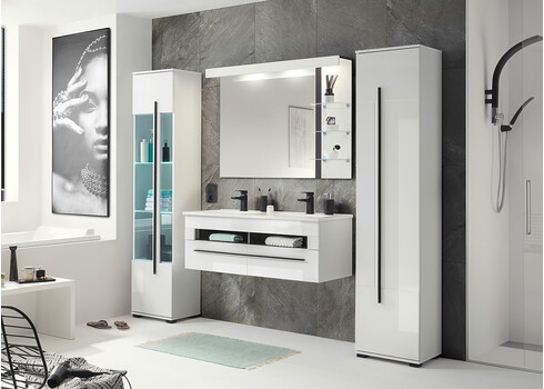 Vannitoakapp CANTARA valge läige, 45x35xH200 cm