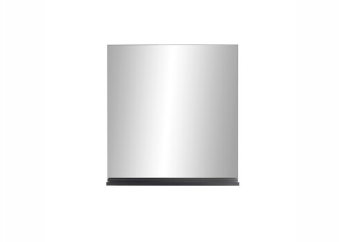 Seinapeegel CANTARA valge / must, 80x12xH85 cm